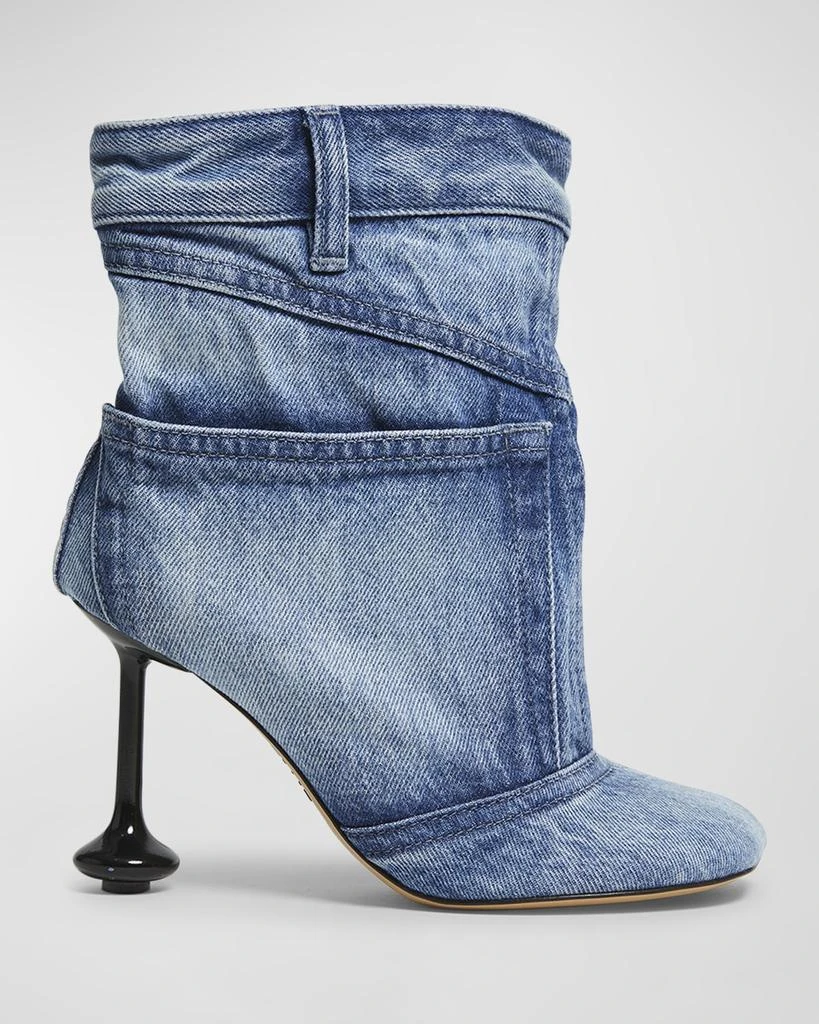 Loewe Toy Panta Denim Ankle Boots 1