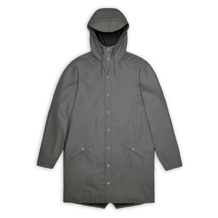RAINS Grey Lightweight Waterproof Long Jacket 1