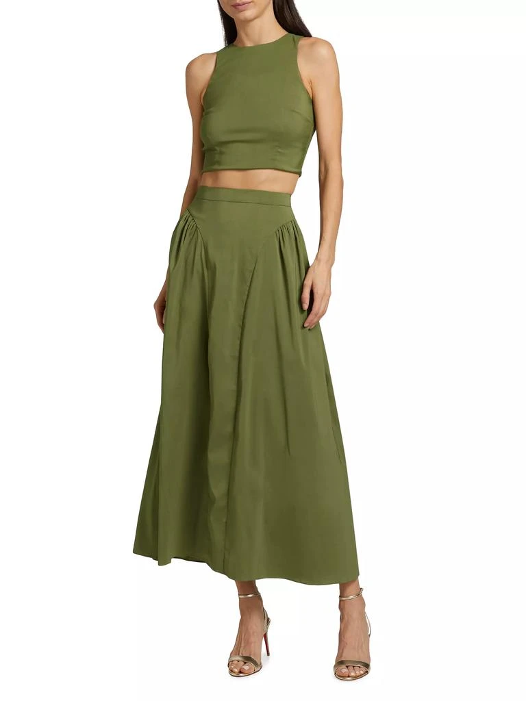 Azeeza Lina Satin Crop Top 2