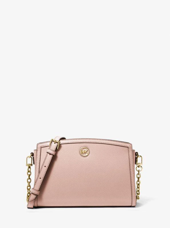 Michael Kors Chantal Large Pebbled Leather Crossbody Bag