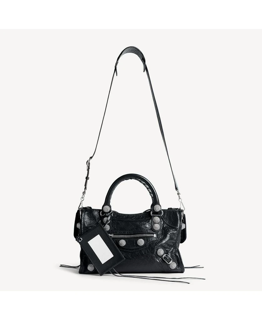 Balenciaga Le City Bag Small Giant Studs With Rhinestones 7