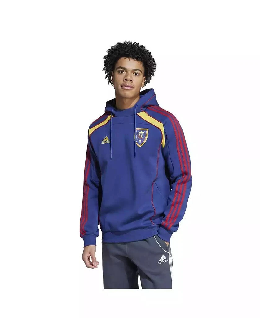 Adidas Men's Blue Real Salt Lake 2025 Travel Pullover Hoodie 1
