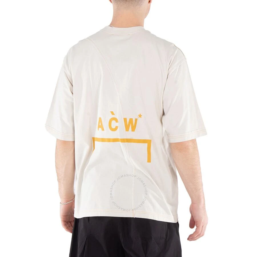 A-COLD-WALL* A Cold Wall Men's Beige Aspect Cotton T-Shirt, Size Medium 3