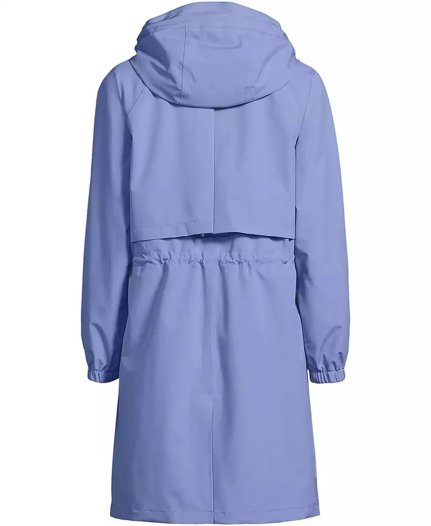 Lands
 End Plus Size Squall Packable Long Raincoat 4