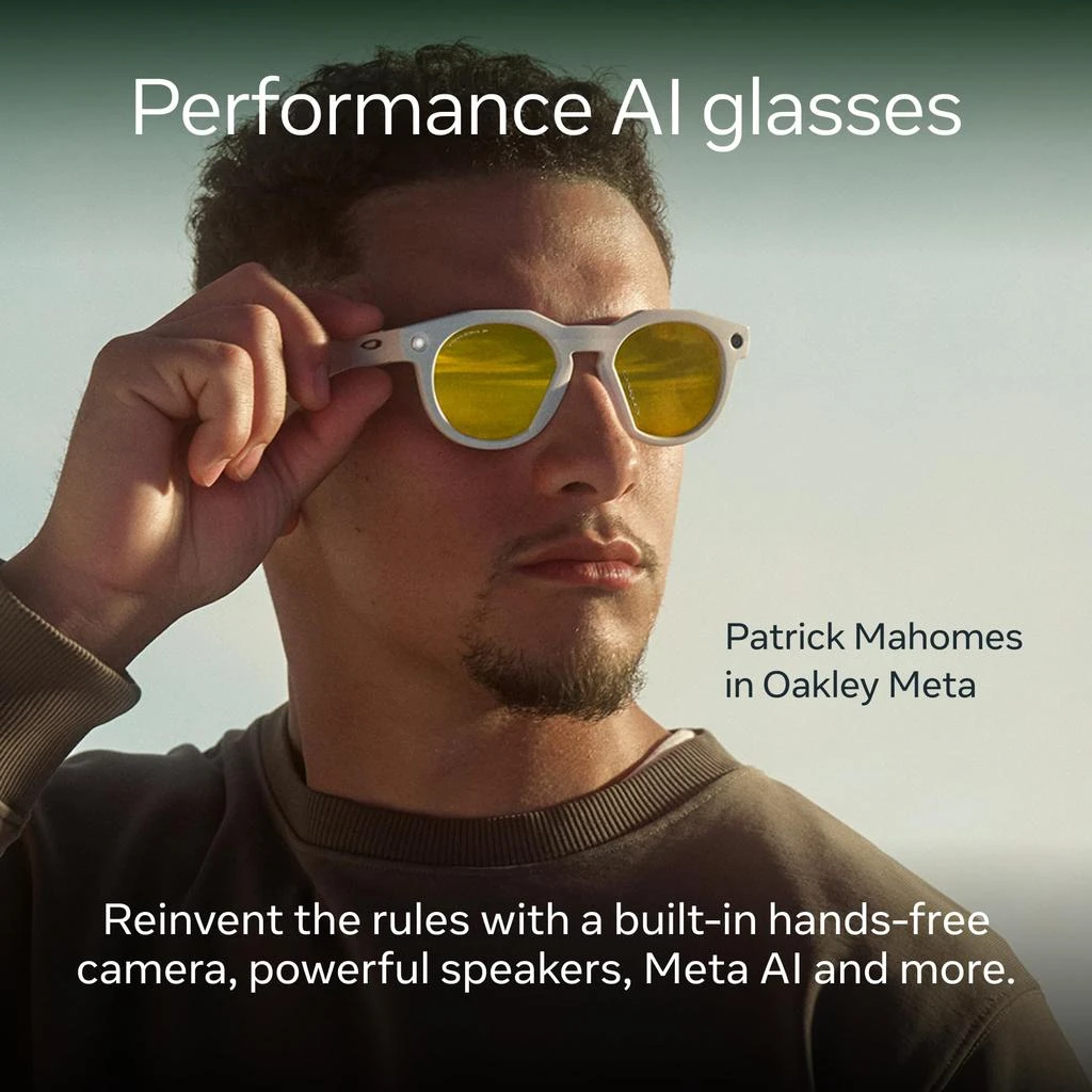 Meta Oakley Meta HSTN, Warm Grey | Smart AI Glasses for Men, Women — Performance for Sports, Athletes — Camera, Audio, Video — 8 Hour Battery — 3K HD Resolution — Prizm™ Polarized Transitions® Lenses 3