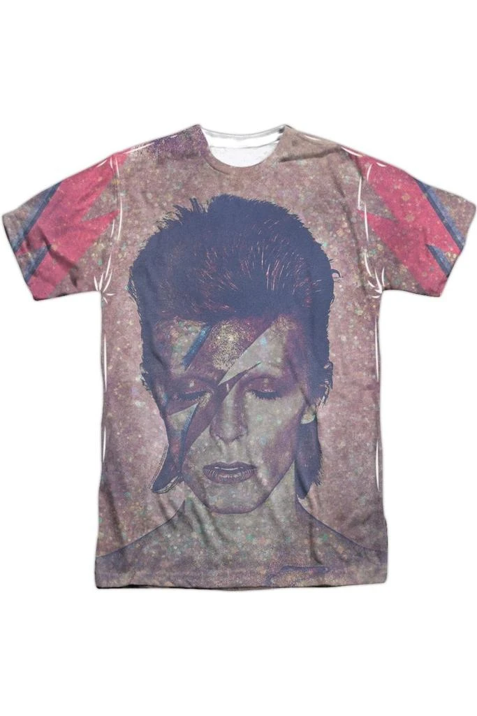 Gildan David Bowie Glam Short Sleeve Adult Poly Crew T-Shirt 1