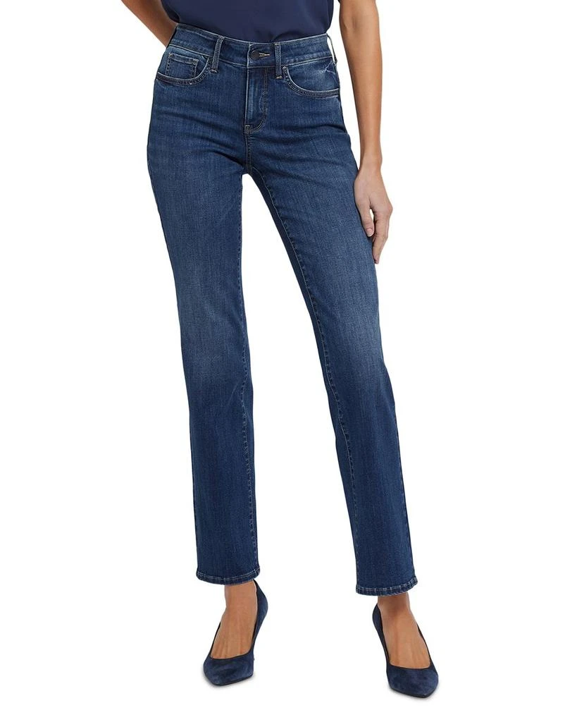NYDJ Marilyn High Rise Straight Leg Jeans in Rio Rapids 1