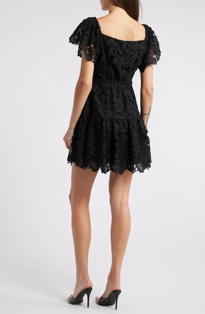 Chelsea28 Flutter Sleeve Lace Minidress 2
