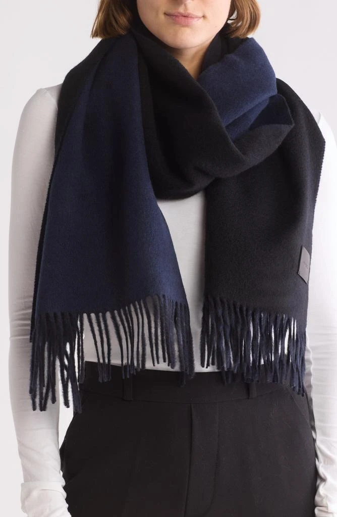 Vince Reversible Wool & Cashmere Scarf 1