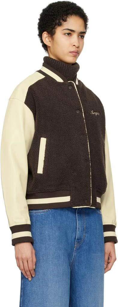 Axel Arigato Brown & Beige Saul Varsity Bomber Jacket 2