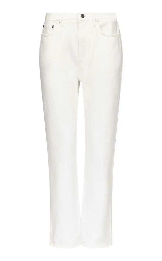 Loulou de Saison Loulou de Saison - Jude Rigid Straight-Leg Jeans - Ivory - 26 - Moda Operandi 1