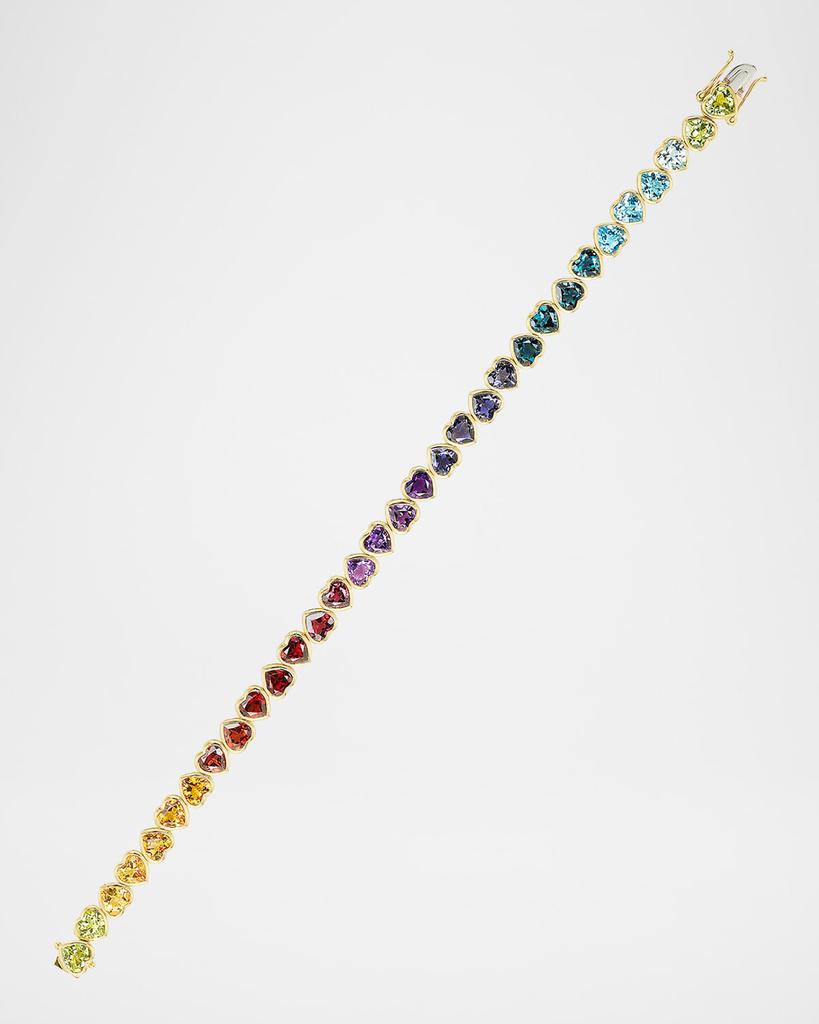 Emily P. Wheeler I Heart Rainbows Bracelet in 18K Yellow Gold, 7"