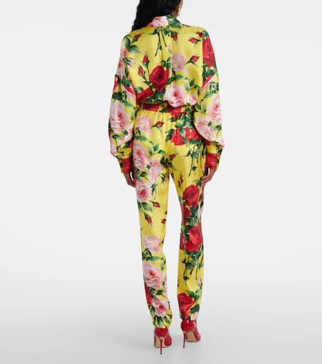 Dolce
Gabbana Floral silk straight pants 3