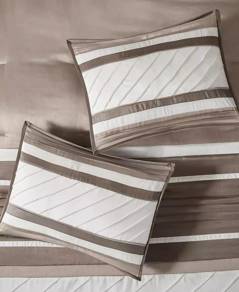 Madison Park Blaire Faux-Silk 7-Pc. Comforter Set 10