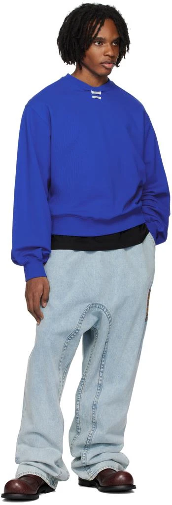 ADER error Blue Langle Sweatshirt 4