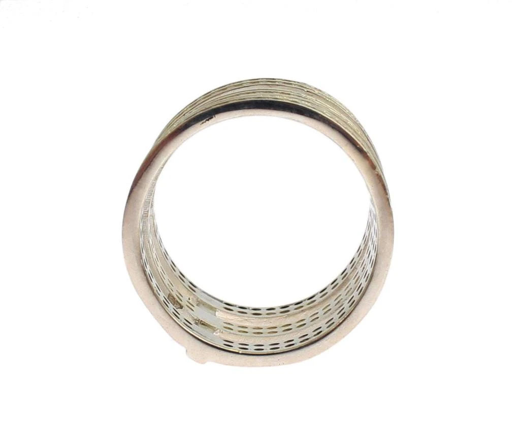 Nialaya Nialaya Authentic Clear CZ 925 Sterling Silver Ring 3