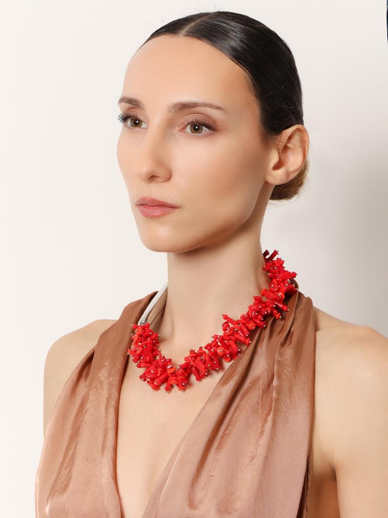 Dries Van Noten Glass and metal necklace