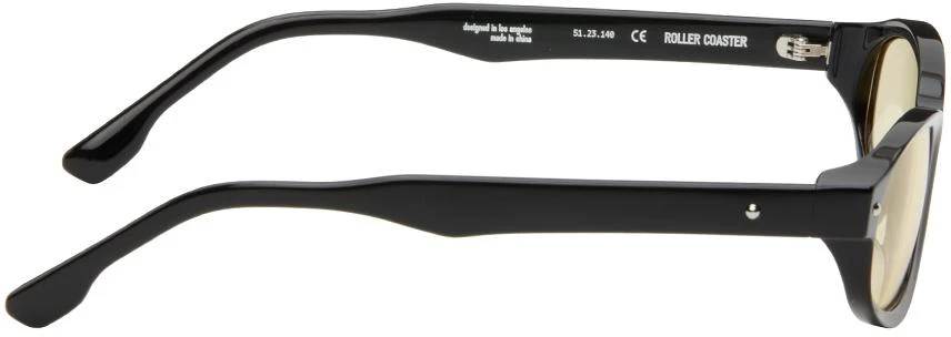 BONNIE CLYDE SSENSE Exclusive Black Roller Coaster Sunglasses 2