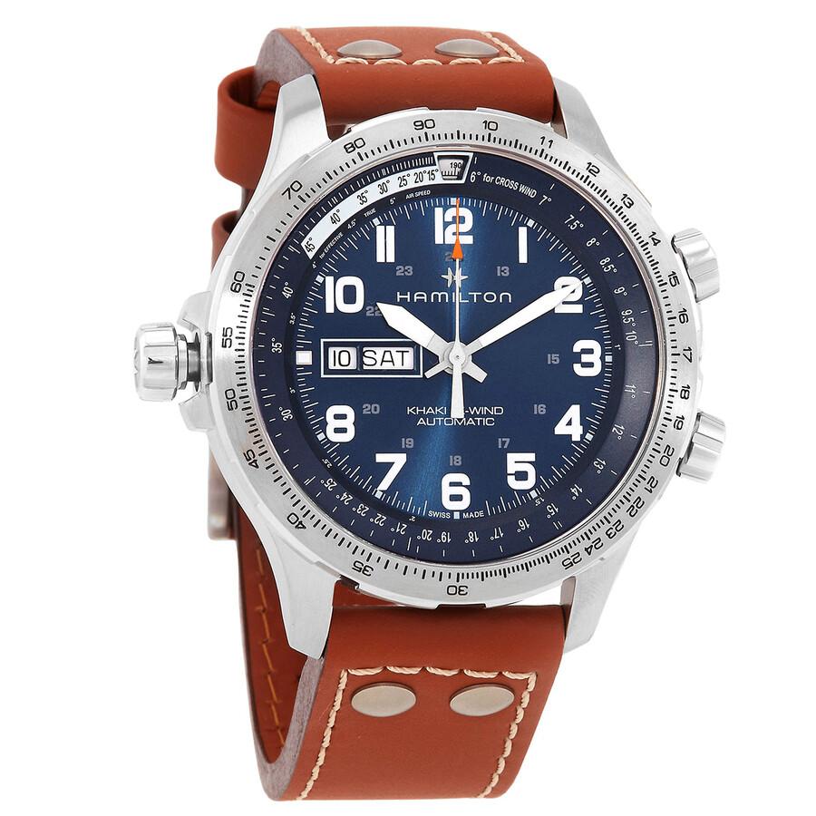 Hamilton Khaki Aviation X-Wind Lefty Automatic Blue Dial Men's Watch H77765541