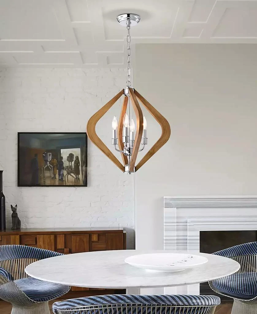 Home Accessories 18" Vissent 4-Light Indoor Chandelier 3