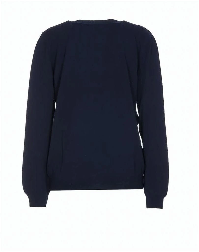 A.P.C. V-Neck Blue Cotton Cardigan 2