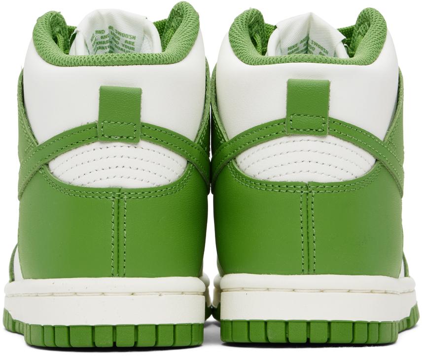 Nike Green & White Dunk High Sneakers