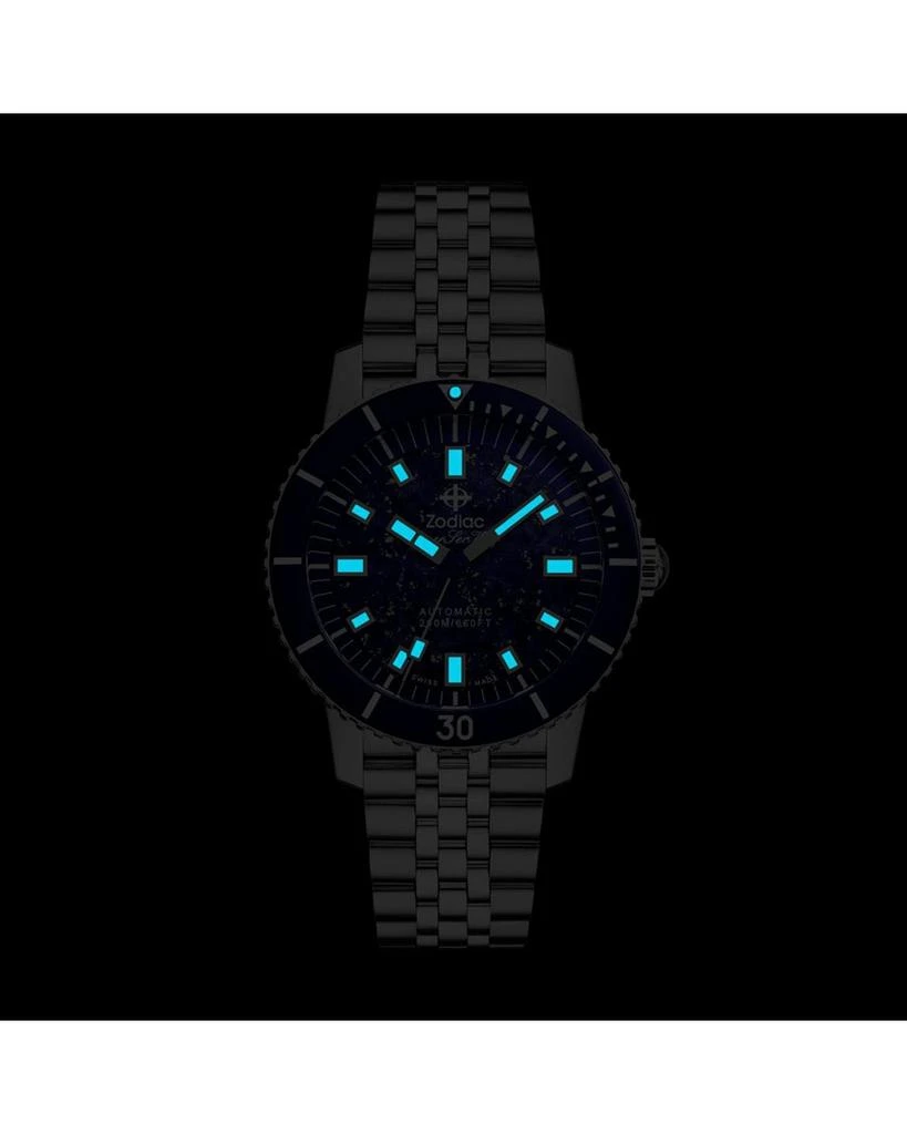 ZODIAC Compression Diver Automatic Stainless Steel Watch, 40mm 6
