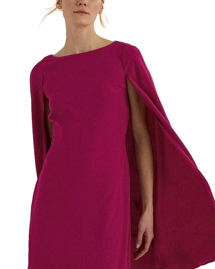 Ralph Lauren Cape Georgette Cocktail Dress 6