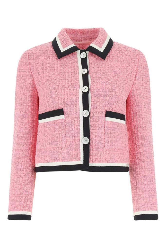 ジャケット・アウター Louren summer tweed puffsleeve blouson Chanel cruise 2006 Pink Tweed Puff Sleeve Jacket Silk