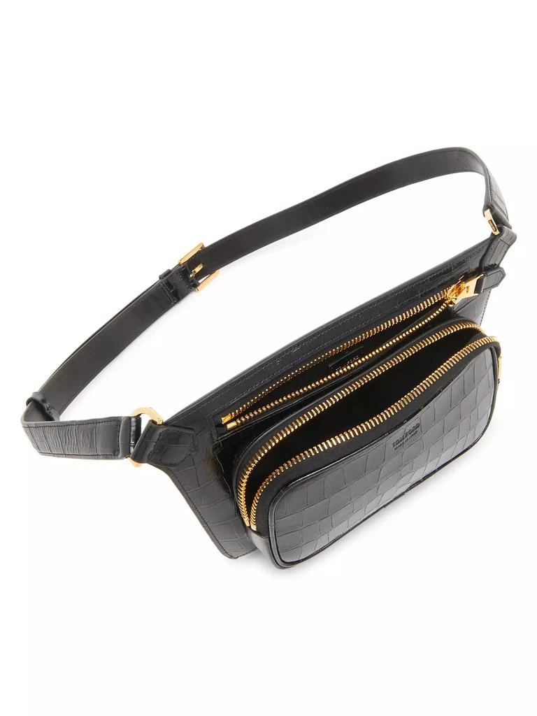 Tom Ford Shiny Croc-Embossed Belt Bag 3