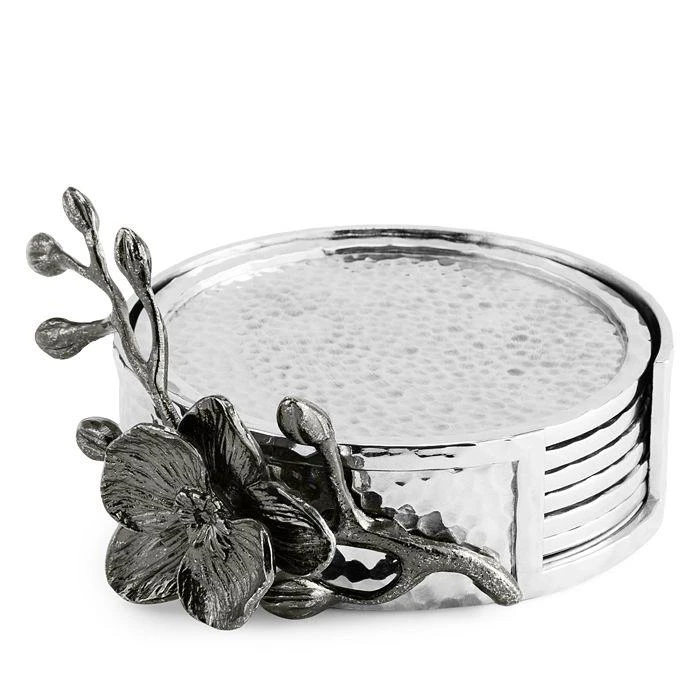 Michael Aram Black Orchid Coasters, Set of 6