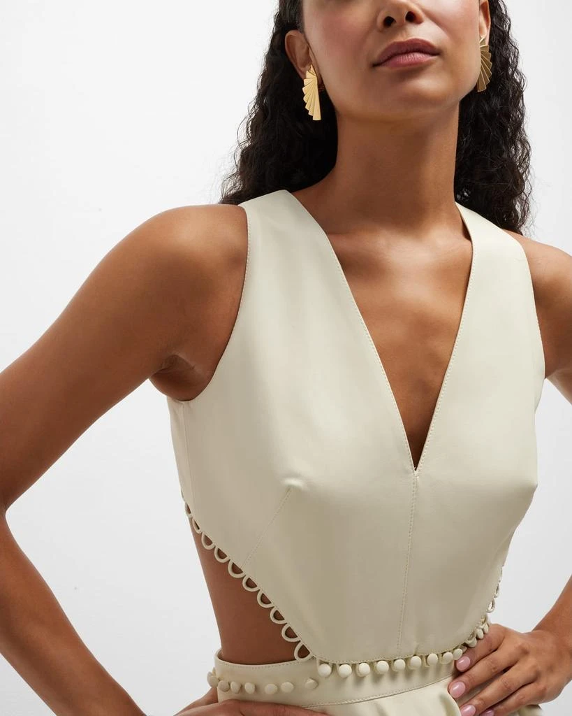 BEN-AMUN 24k Gold Electroplated Fan Clip-On Earrings 5