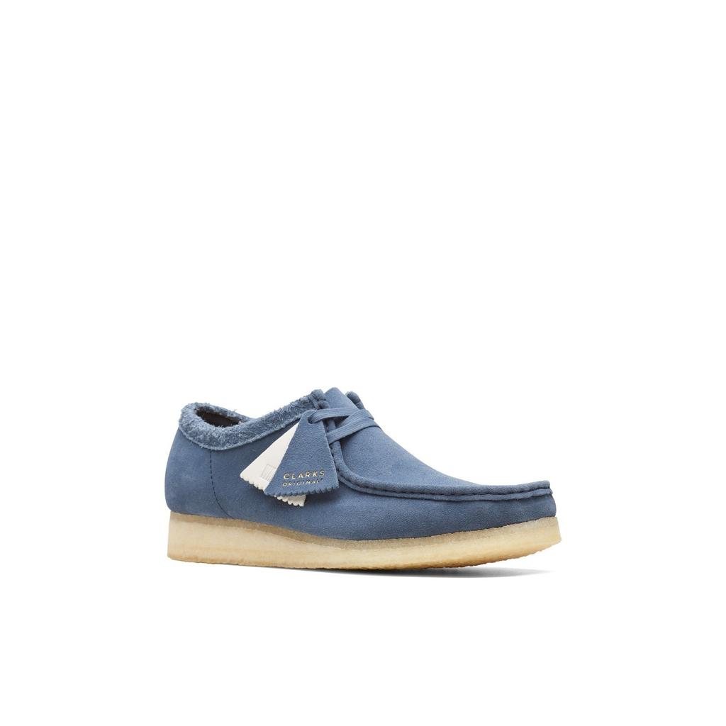 Clarks Clarks - Chaussures Wallabee - Blue Suede - Homme