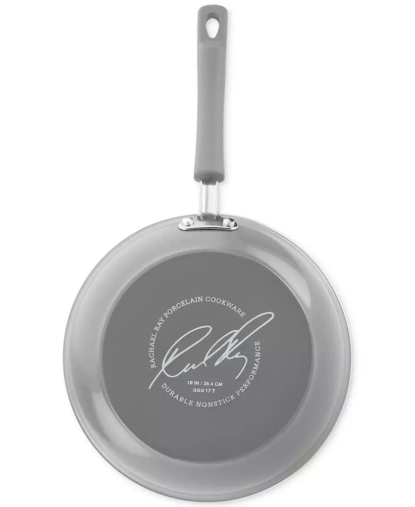 Rachael Ray Classic Brights Hard Enamel Aluminum Nonstick Cookware Set, 14-Piece 10