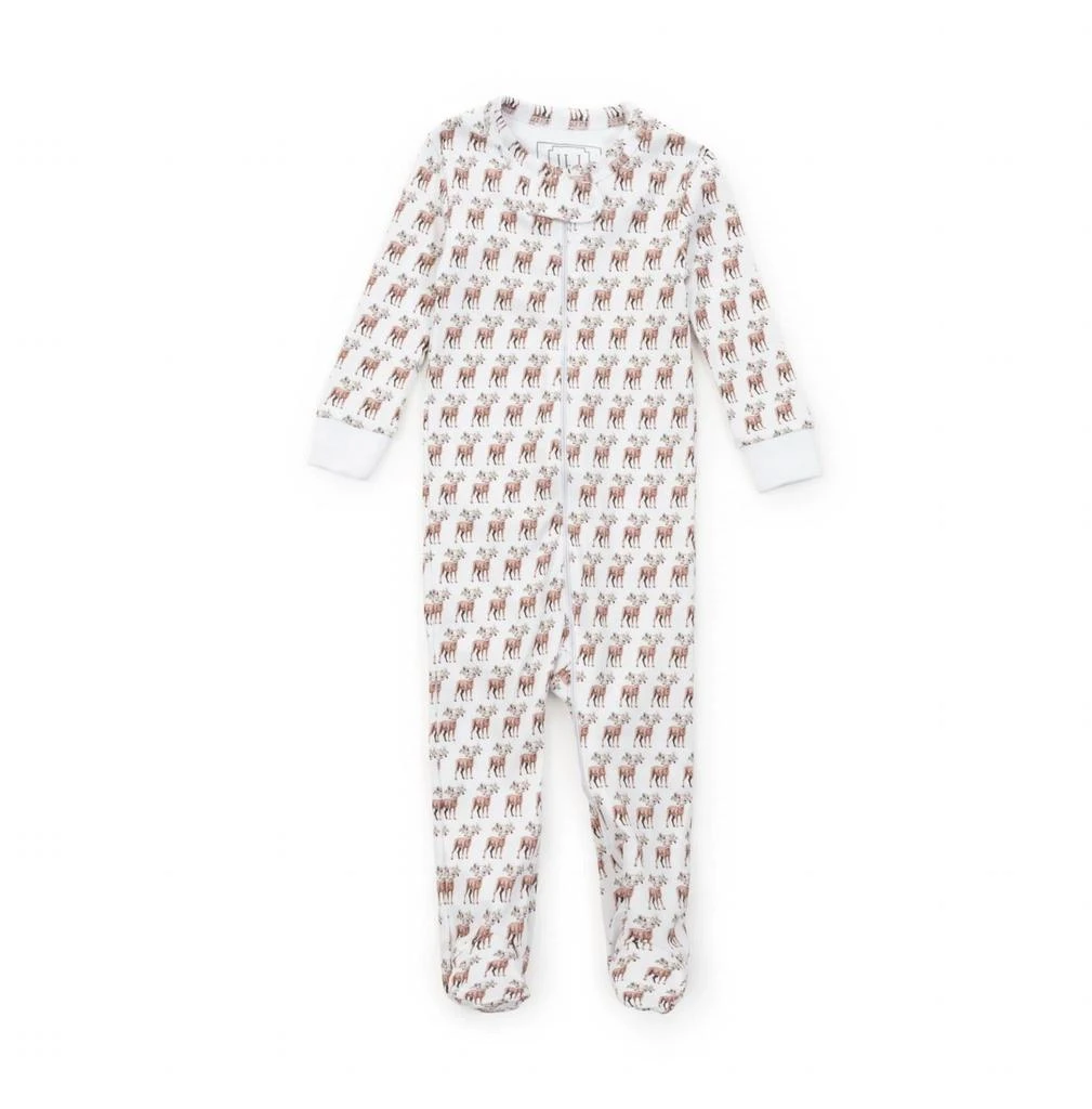 lila + hayes Lila + Hayes - Girl
s Parker Zipper Footed Pajama