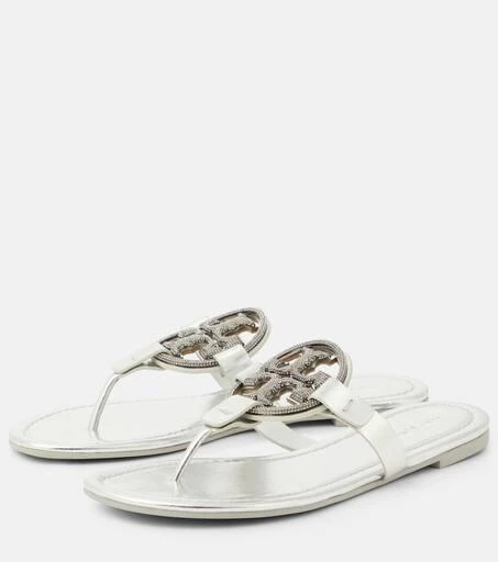 Tory Burch Miller crystal-embellished thong sandals 5