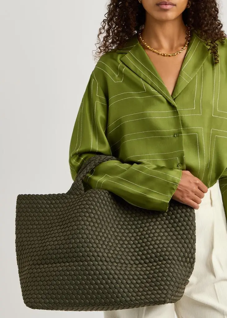 Naghedi St Barths large woven tote 5