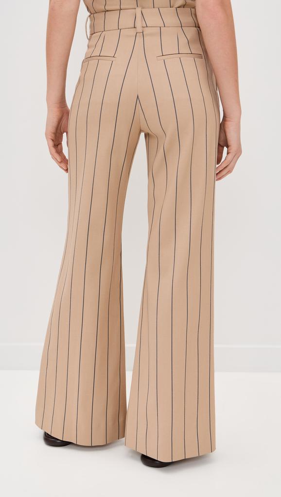 Rosie Assoulin Paneled and Piped Flare Pants