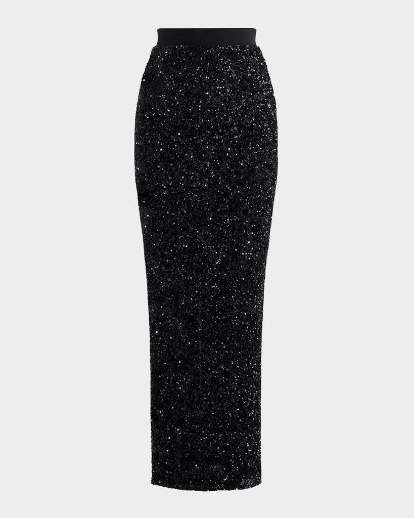 Maticevski Exotic Sequined Midi Skirt