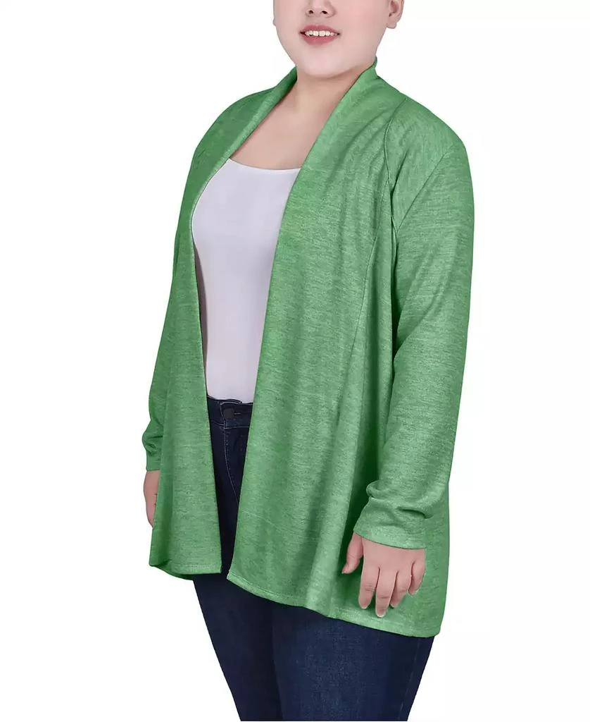 NY Collection Plus Size Long Sleeve Cardigan Sweater 3