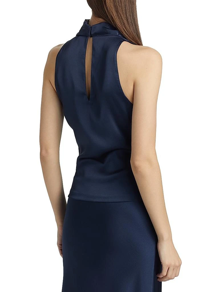 PRABAL GURUNG Draped Satin Sleeveless Top 5