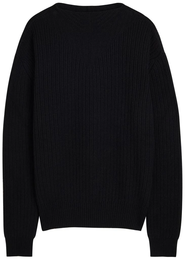 Rick Owens Fisherman ribbed wool jumper 1