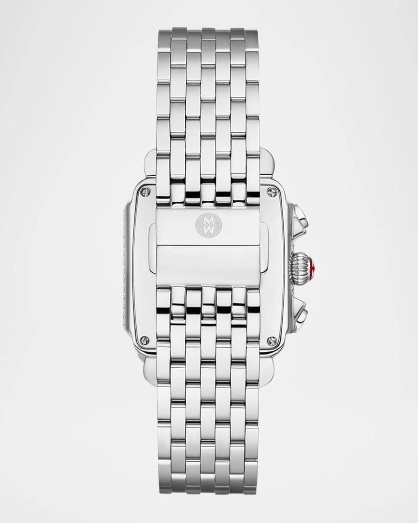 Michele Limited Edition Deco Jubilee Stainless Steel Diamond Pavé Bracelet Watch 3