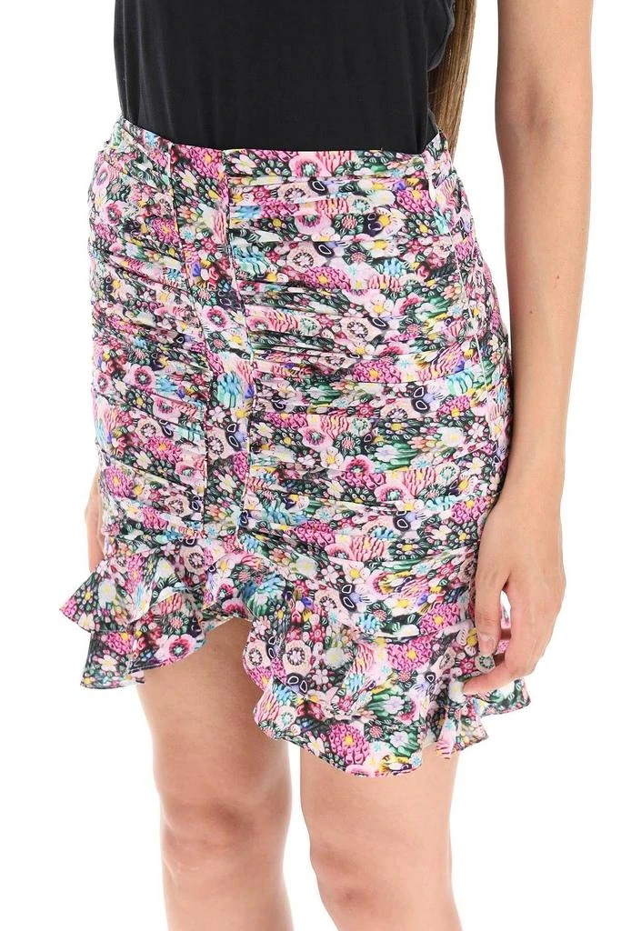 Isabel Marant Milendi Mini Skirt In Stretch Silk 2