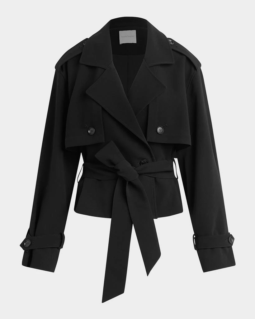 Favorite Daughter The Cropped Charles Trench Coat 1