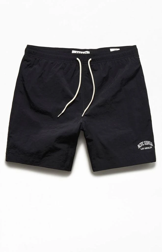 PacSun Nylon Collegiate 6.5" Swim Trunks 1
