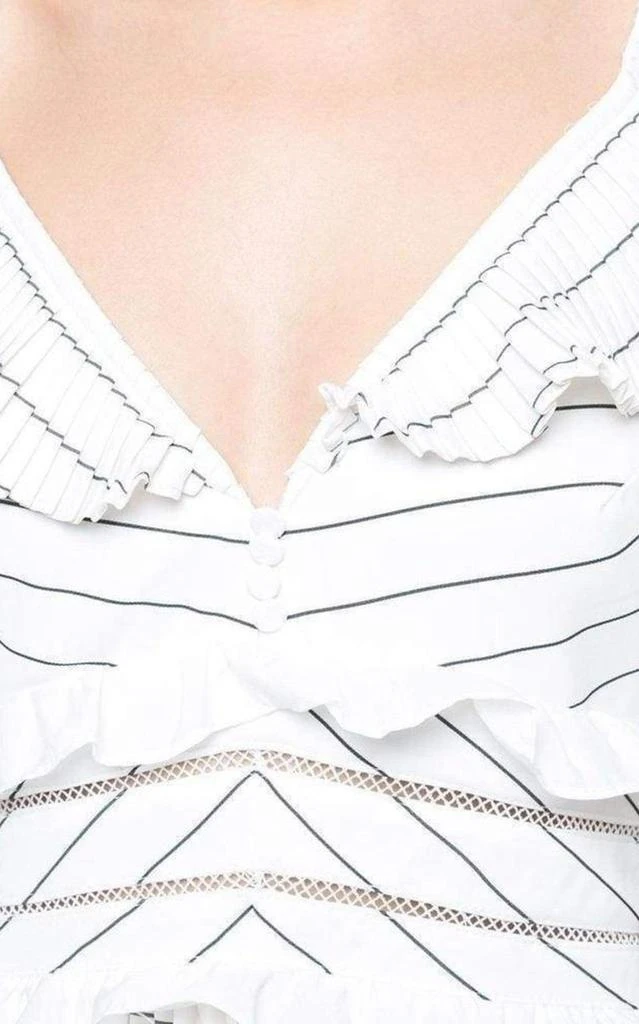 Self Portrait Monochrome Stripe Dress 5