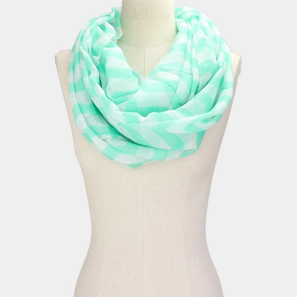 FASHNZFAB Chevron Pattern Infinity Scarf 3