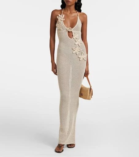Bananhot Hilsa open-knit lamé beach cover-up 2