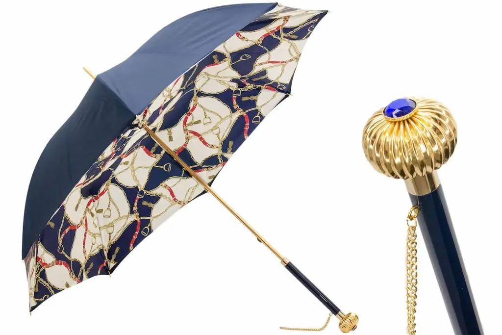 PASOTTI Pasotti - Luxury Navy Bridles Umbrella 7